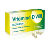 Vitamine D will 25000 IE zachte capsules  12st