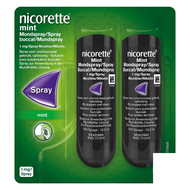 Nicorette mint mondspray 2x150 sprays 1mg/spray