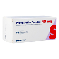 Pravastatine sandoz pi pharma 40mg comp 98 pip
