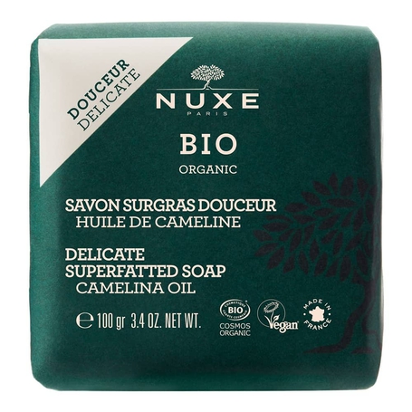 Nuxe Bio overvette zeep mild met cameline olie 100gr