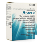 Nasonex susp pulv nasale 50mcg/pulv 140 pulv fl 3