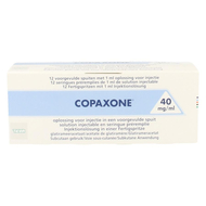 Copaxone 40mg/ml sol inj seringue prerempli 12