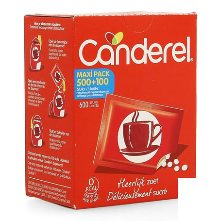 Canderel recharge pr distributeur maxipack 500+100