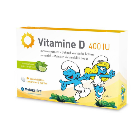 Metagenics Vitamine D 400IU enfant gout citron 168comp
