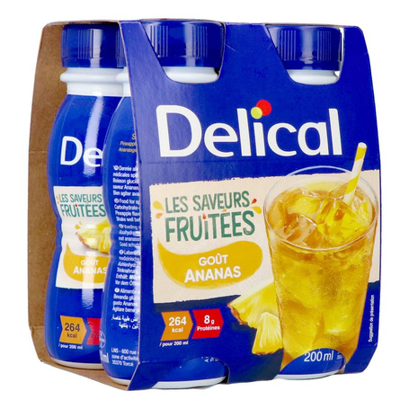 Delical fruitdrink ananas 4x200ml