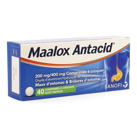 Maalox antacid 200/400 comp 40