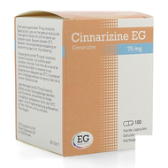 Cinnarizine eg caps  100 x 75 mg