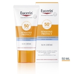 Eucerin Sun Sensitive Protect SPF 50+ Crème Gevoelige Huid Tube 50ml