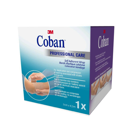 3M Coban bandage elast.tan 5,0cmx4,57m roul. 1pc