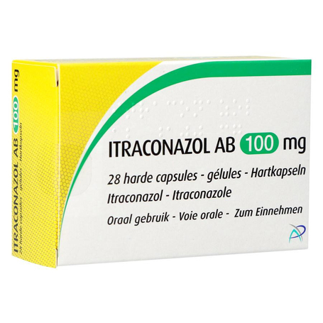 Itraconazol ab 100mg harde caps 28 x 100mg