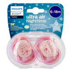 Philips avent sucette +6m air night girls