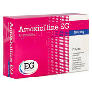 Amoxicilline eg 1000mg comp disp. 20x1000mg
