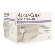 Accu chek safe t pro plus uno steril jetable 200
