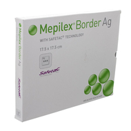 Mepilex Border Ag Verband Steriel 17,5x17,5 5 395410