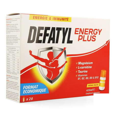 Defatyl Energy plus energie & weerstand 28x15ml