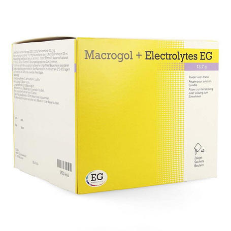 Macrogol+electrolytes eg 13,7g pdr sach 40