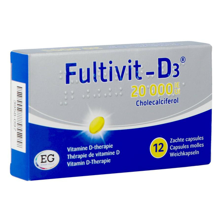 Fultivit-D3 20 000IU capsules 12pc