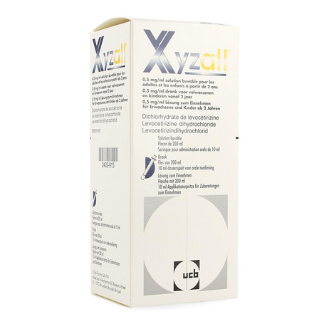 Xyzall 0,5mg/ml siroop opl. (200ml)