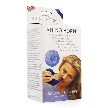 Rhino Horn Lave nez bleu 1pc