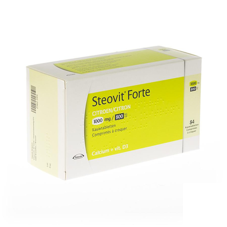 Steovit Forte 1000mg/800ie kauwtabletten 84st