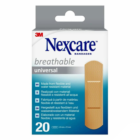 3M Nexcare breathable universal 19x72mm strips 20 