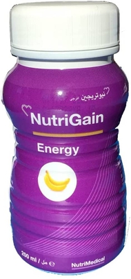 Nutrigain energy banaan fl 6x200ml