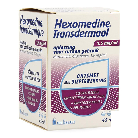 Hexomedine sol 45ml transcut