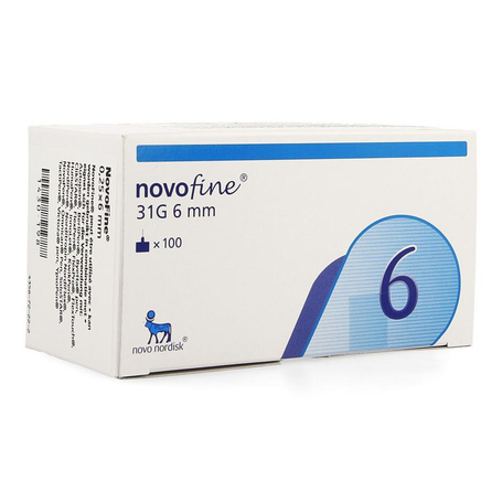 Novofine Aiguille ster 6mm/31gr 100 pc
