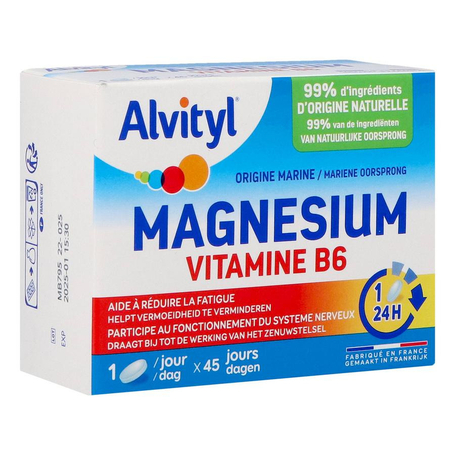 Alvityl magnesium vitamine b6 tabl 45