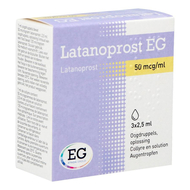 Latanoprost eg 50 mcg oogdruppels opl 3 flx2,5ml