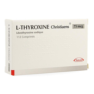 L thyroxine christiaens comp 112x0,075mg
