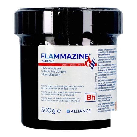 Flammazine 1% creme 1 x 500g