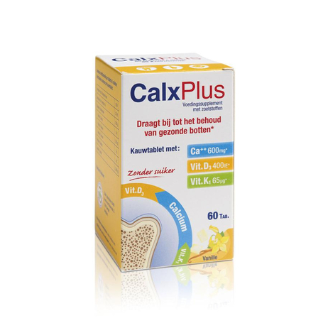 Calx-plus vanille tabl 60