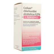 Cedium chlorhexidini gluc alc 0,5% 250ml+azorubine