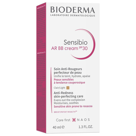 Bioderma Sensibio AR BB Cream Teinté Anti-Rougeurs Peaux  Rougeurs Couperose SPF30 40ml