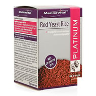Mannavital red yeast rice platinium v-caps 60