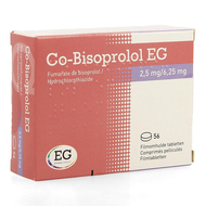 Co bisoprolol eg 2,5mg/ 6,25mg comp 56