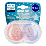 Philips avent sucette +0m air night girls