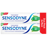 Sensodyne fresh mint dentifrice tube 2x75ml