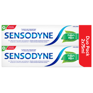Sensodyne fresh mint tandpasta tube 2x75ml