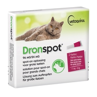 Dronspot 96mg/24mg spot-on chat grand >5-8kg 2pc