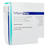 Yuflyma 40mg solution injectable en stylo prérempi 6 + 6 tampons d'alcool