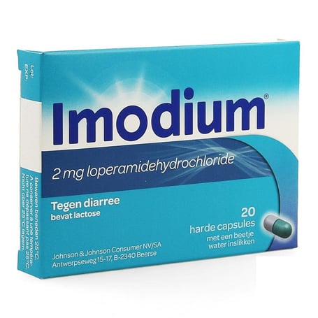 Imodium diarrhée aiguë et chronique gélules 20 x 2mg