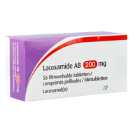 Lacosamide ab 200mg comp pell 56
