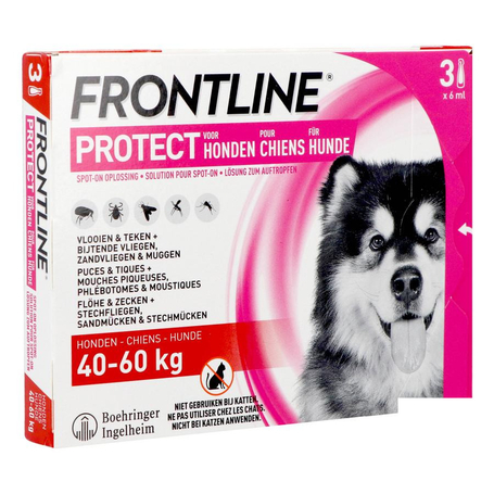 Frontline protect spot on opl hond 40-60kg pipet 3