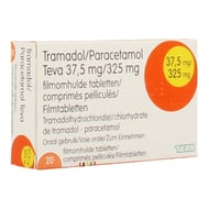 Tramadol paracetamol 37,5mg/325mg teva comp pel 20