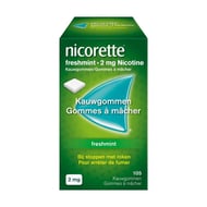 Nicorette freshmint kauwgom 105x2mg