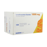 Levetiracetam sandoz comp pell 100 x1000 mg