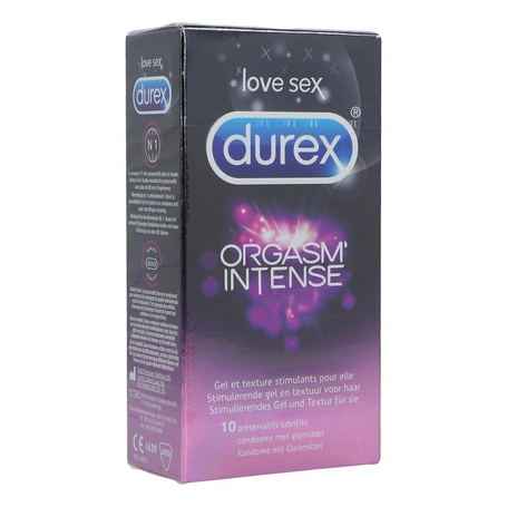 Durex orgasm intense preservatifs 10