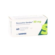 Paroxetine 20mg sandoz comp pell 60 x 20mg
